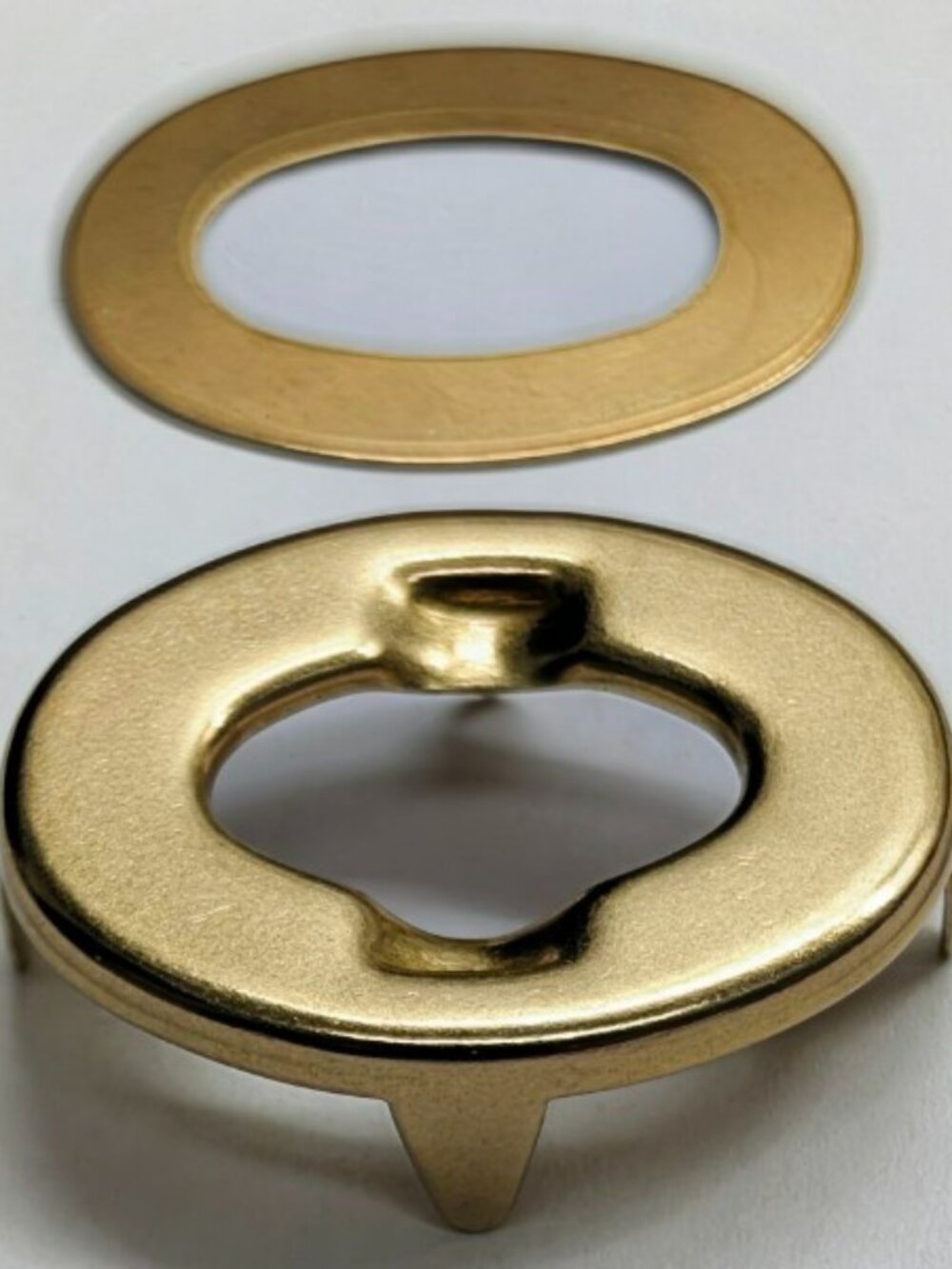 Two Brand New Brass Replacement FACEPLATES For VINTAGE Coach Bags And Briefs